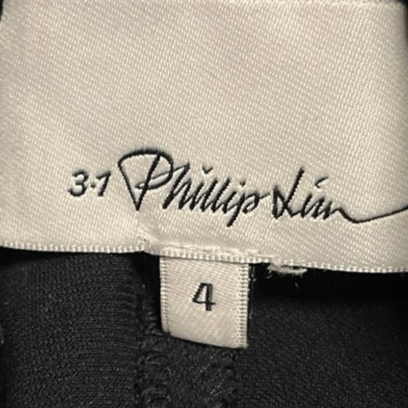 3.1 Phillip Lim Women's Black High Waisted Drawstring Jogger Sweat Pants Size 4 - Image 4