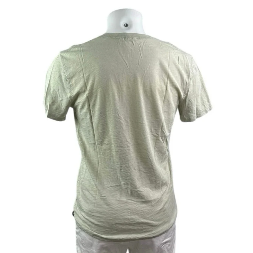 7 For All Mankind Men's Green Short Sleeve V Neck Pocket T Shirt Tee Top Size S - Image 2
