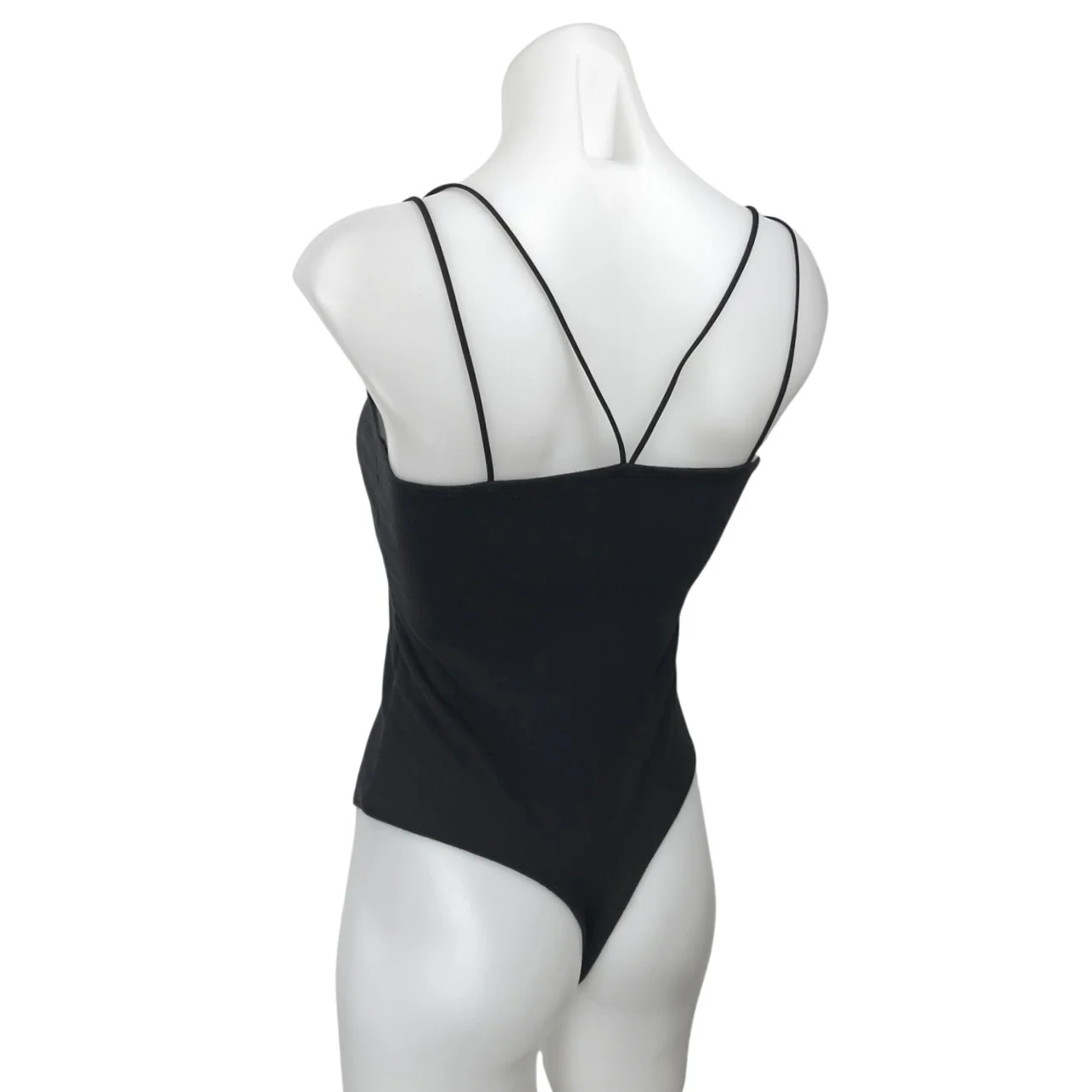 Abercrombie & Fitch Black Sleeveless Stretch Cami Camisole Bodysuit Tank Top M - Image 2