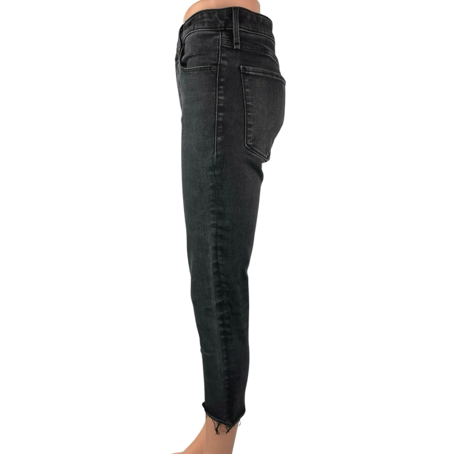 Abercrombie & Fitch Simone Black High Rise Skinny Crop Ankle Denim Jeans Size 29 - Image 2