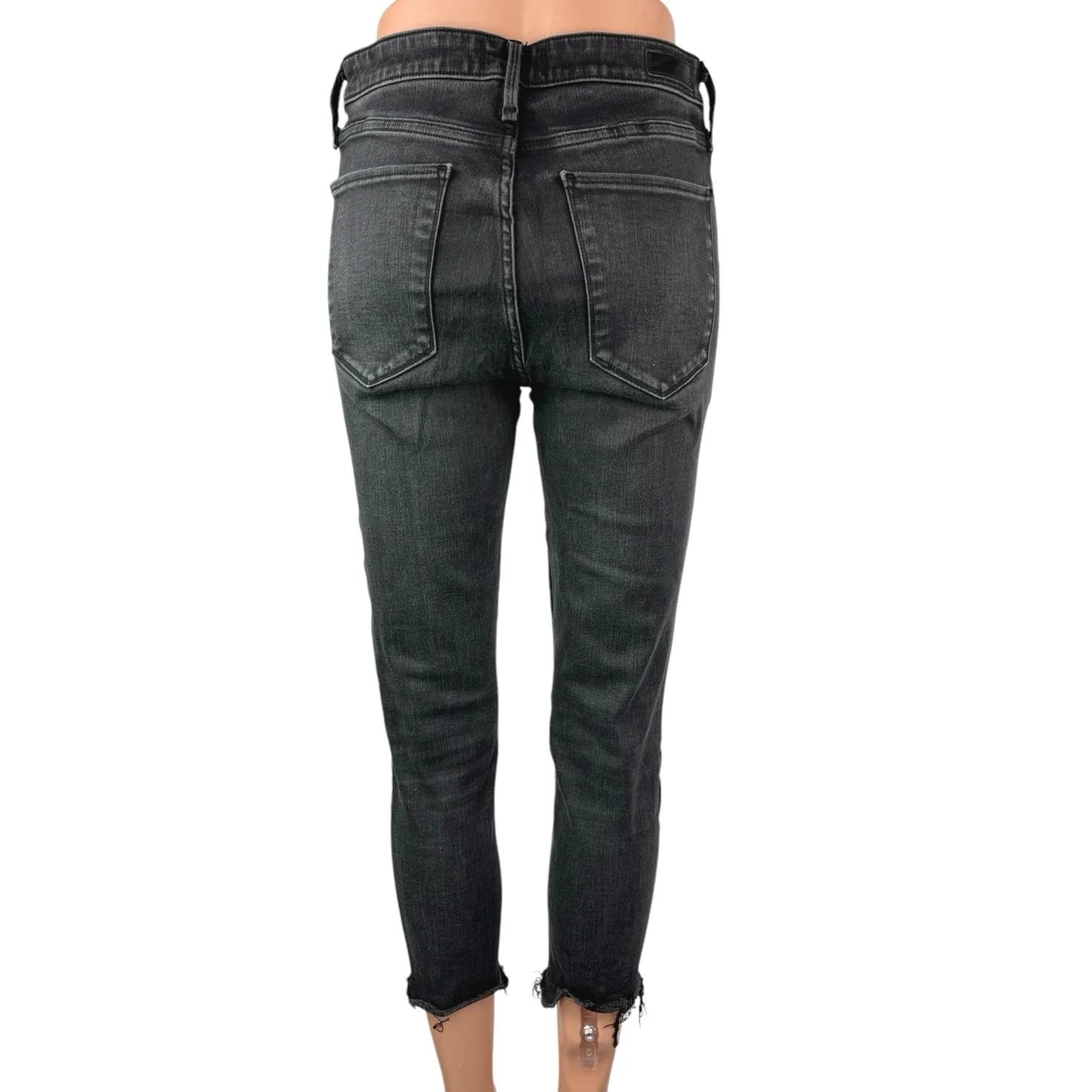 Abercrombie & Fitch Simone Black High Rise Skinny Crop Ankle Denim Jeans Size 29 - Image 3