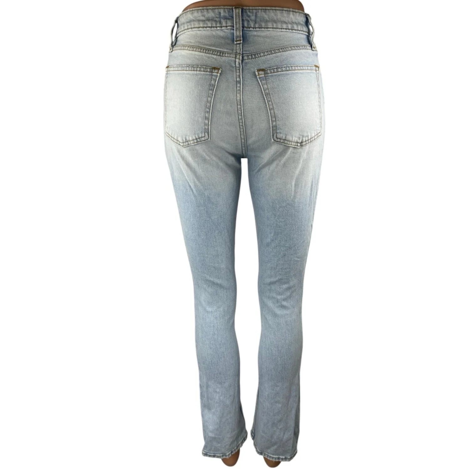 Abercrombie & Fitch The Skinny High Rise Women's Blue Light Wash Denim Jeans 24 - Image 3