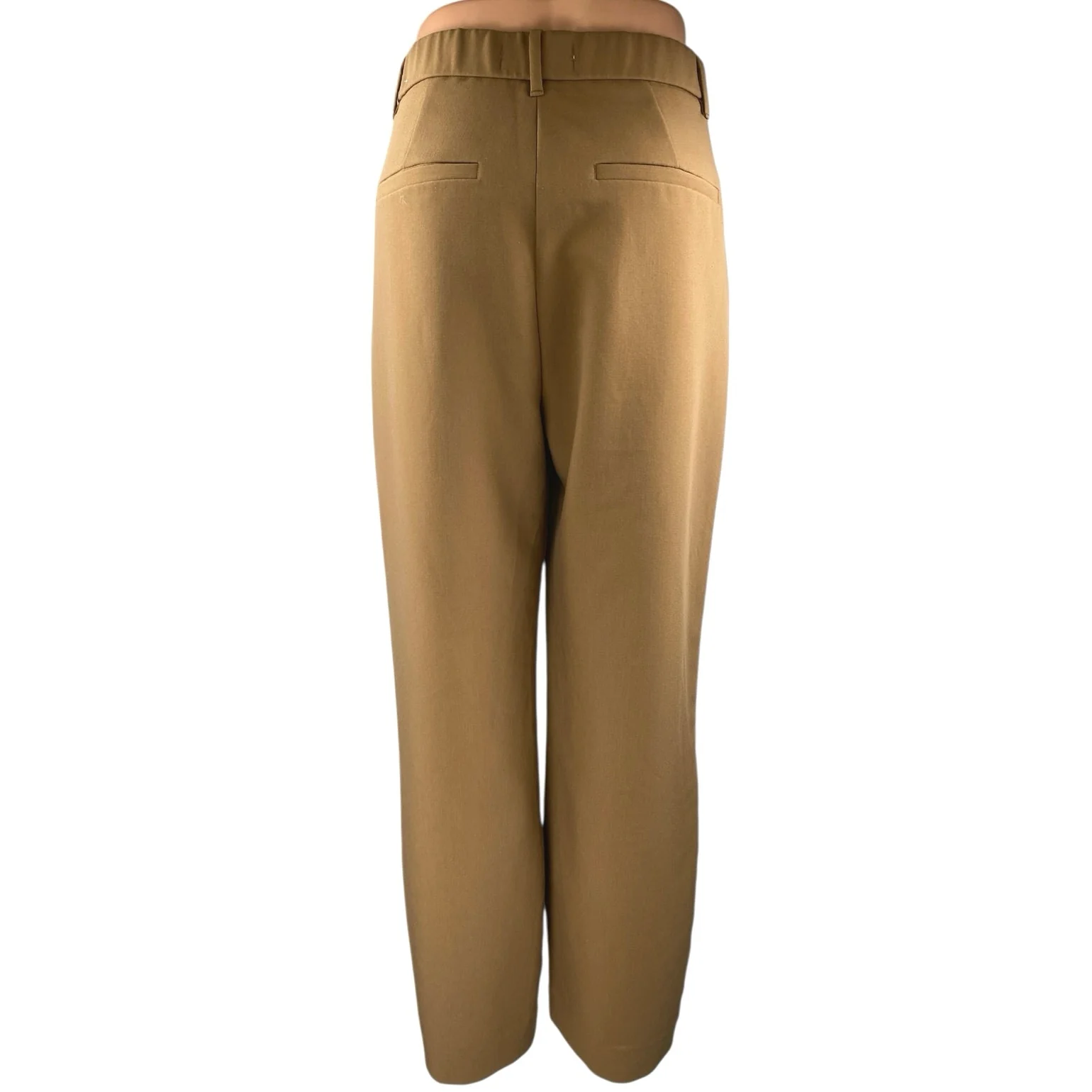 Abercrombie & Fitch Women's Brown High Waist Pleated Wide Leg Trousers Pants 29 - Image 3
