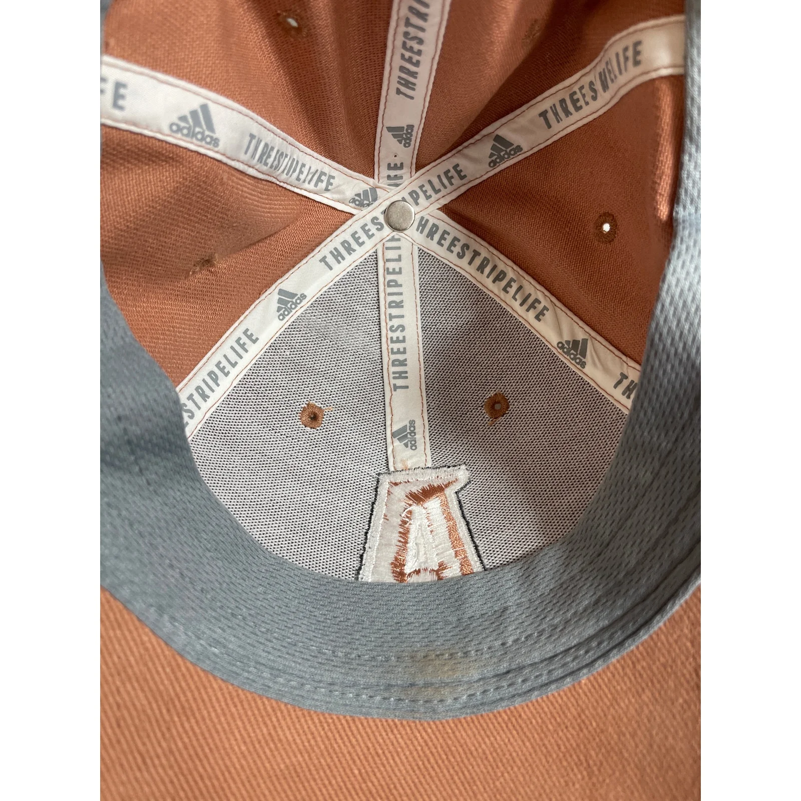 Adidas Aeroready Women's Coral A Patch Running Strapback Athletic Cap Hat OS - Image 6