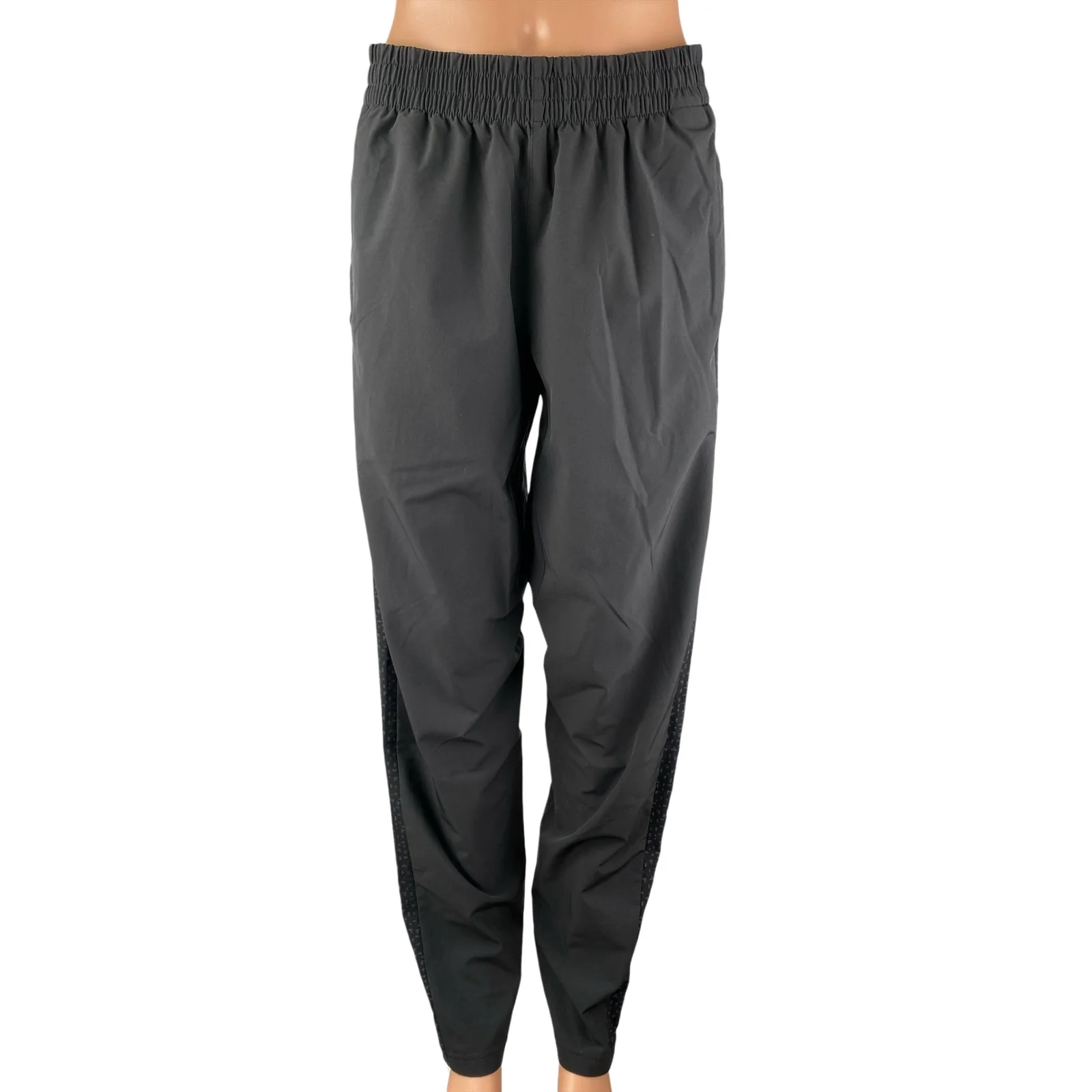 Adidas Climalite Black High Rise Athletic Trousers Joggers Sweat Pants Size M