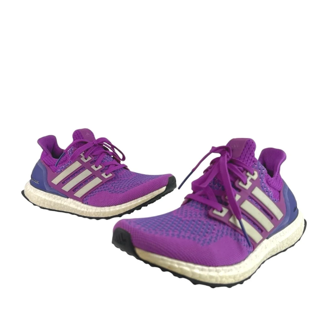 Adidas Ultra Boost Women's Purple Lace Up Low Top Running Sneakers Shoes Size 7 - Image 5