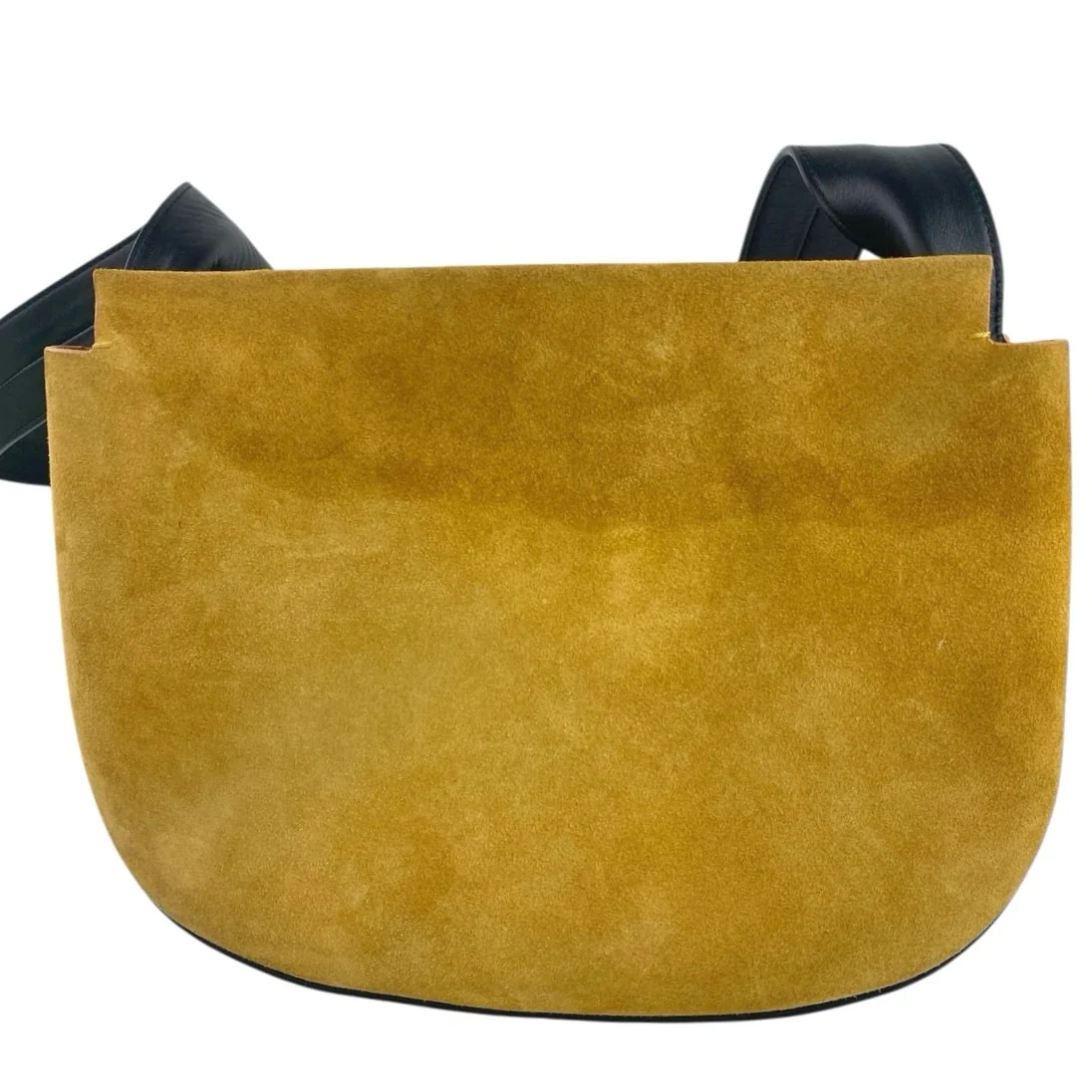 Advene Taffy Women's Brown Suede Leather Zipper Crossbody Pouch Shoulder Bag - Image 3