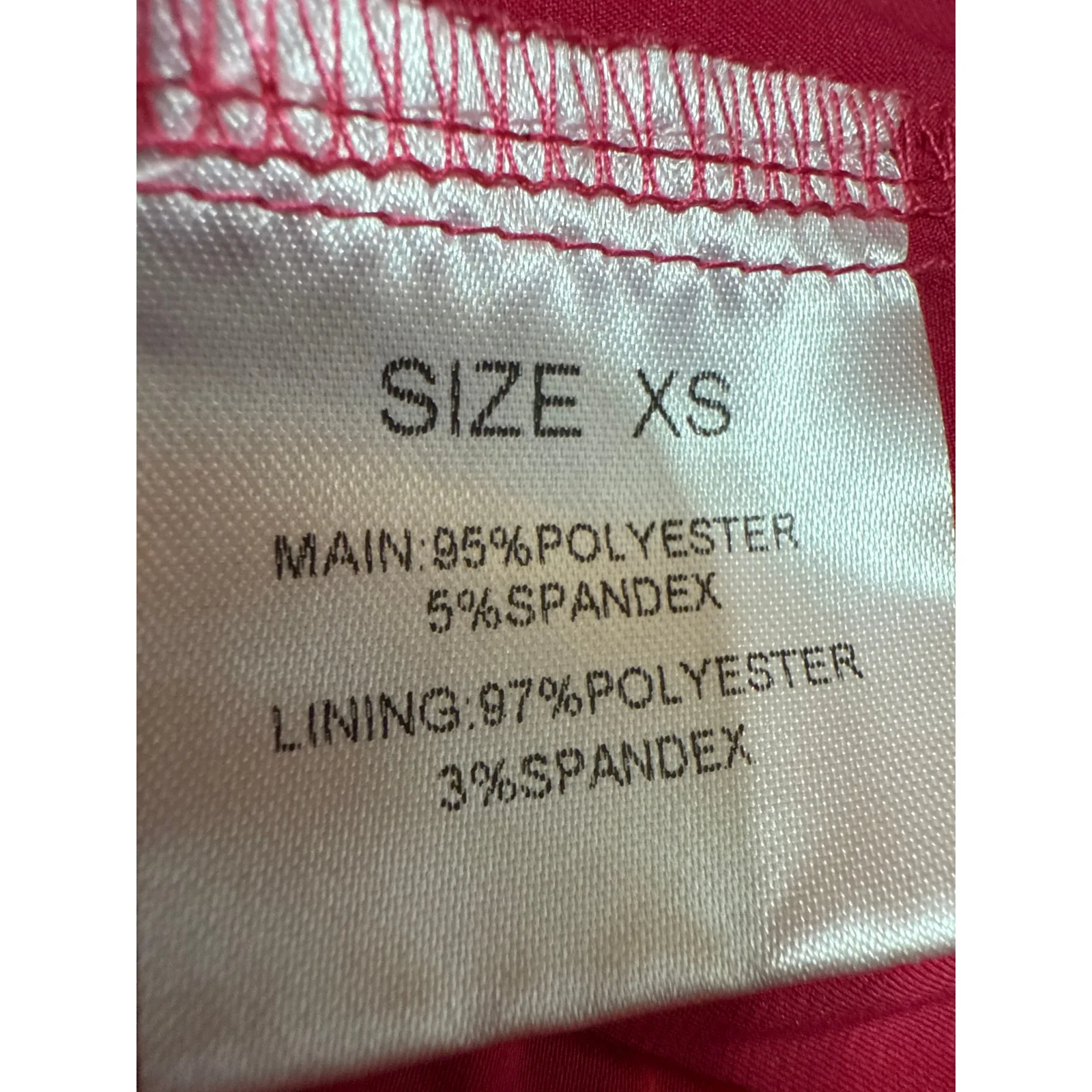Alamour Pink Ruffle Tiered Elastic Waist Asymmetrical Midi A-Line Skirt Size XS - Image 6