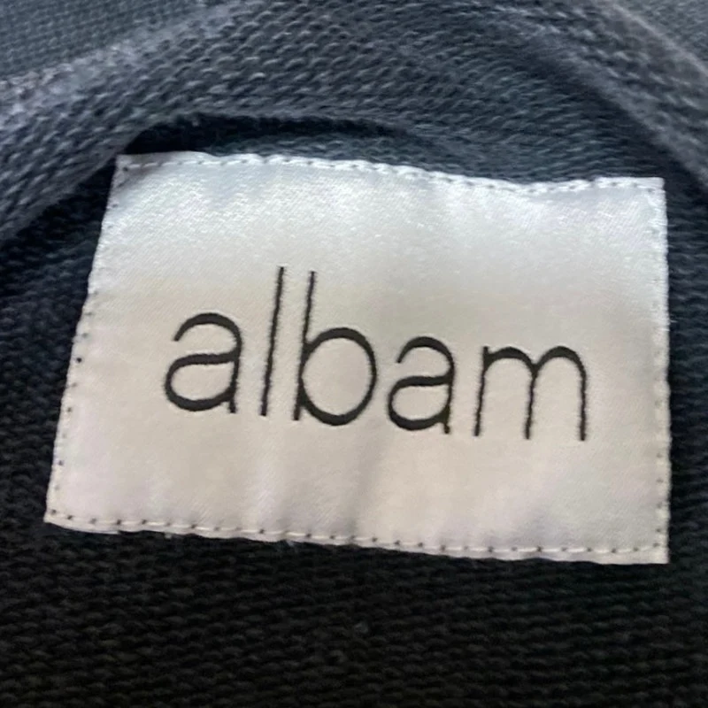 Albam Women's Black Cotton Long Sleeve Crew Neck Sweatshirt Sweater Top Size L - Image 3