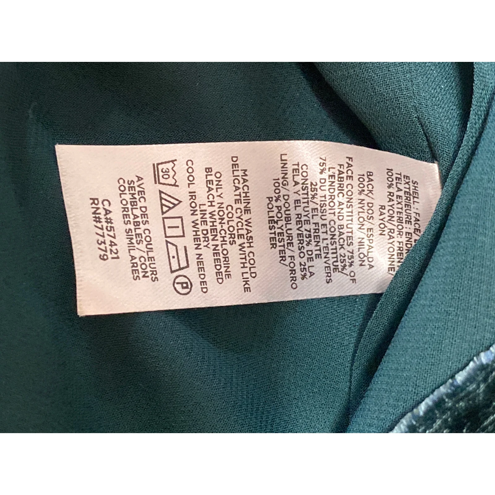Ann Taylor Loft Green Velvet Velour Sleeveless V Neck Cami Camisole Tank Top XXS - Image 6