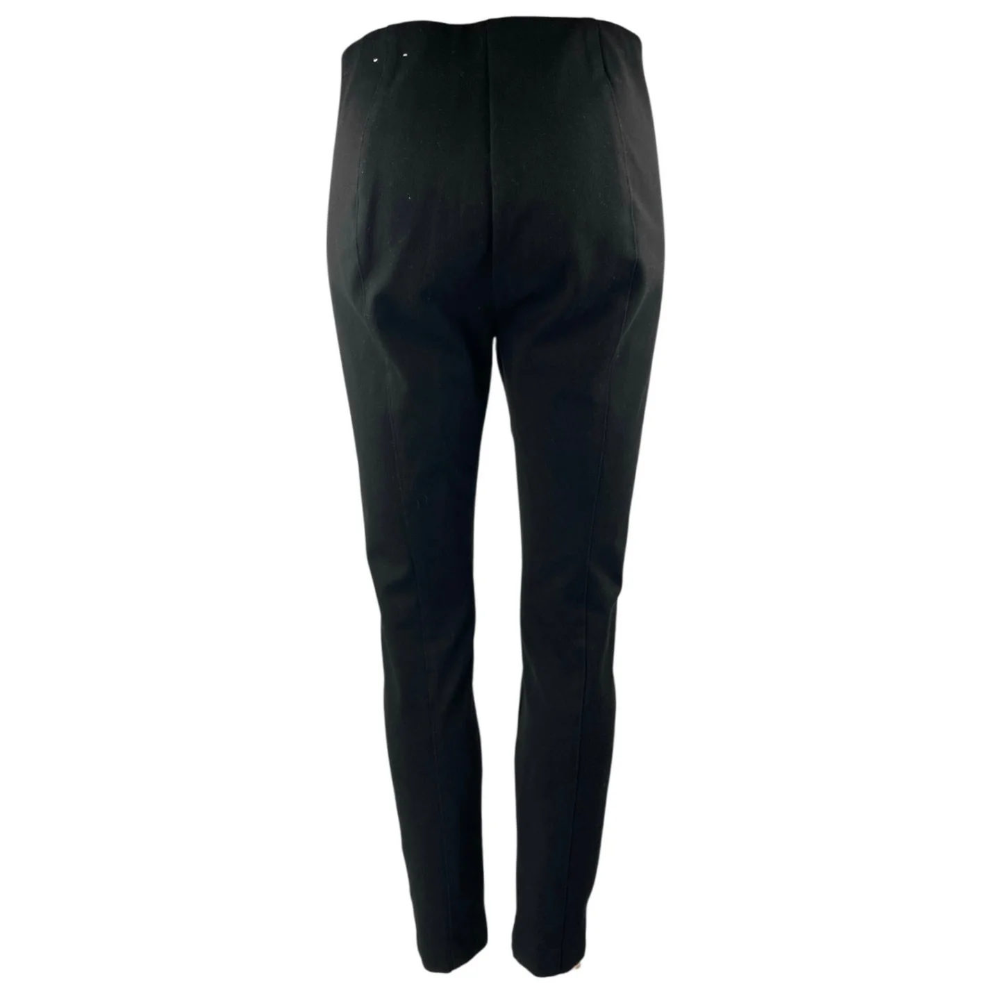 Ann Taylor Women's Black High Waisted Zipper Skinny Trousers Pants Size 4 Petite - Image 3