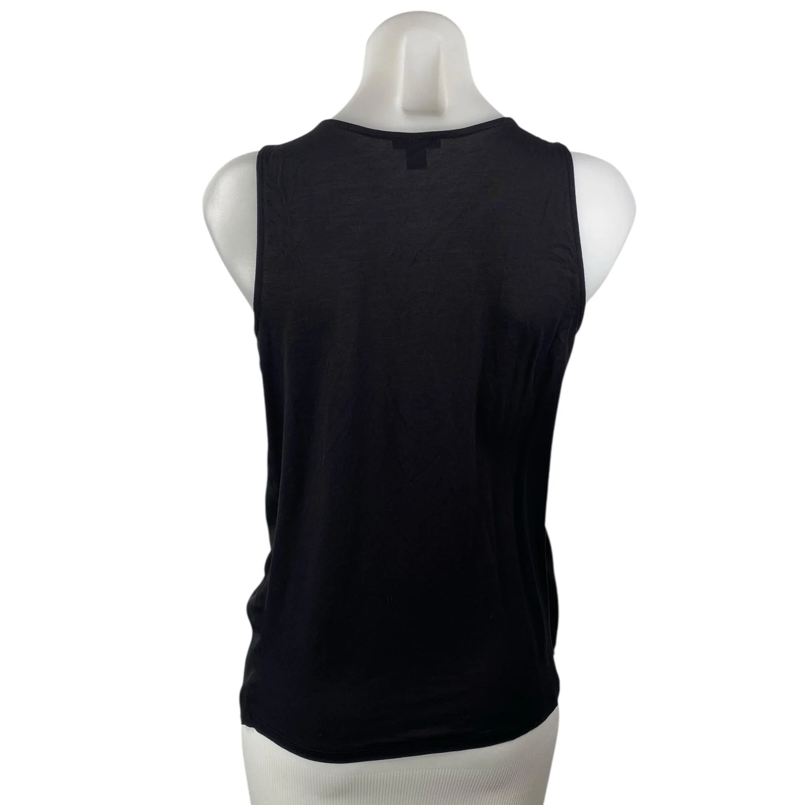 Ann Taylor Women's Black Sleeveless Scoop Neck Basic Cami Camisole Tank Top Sz M - Image 4