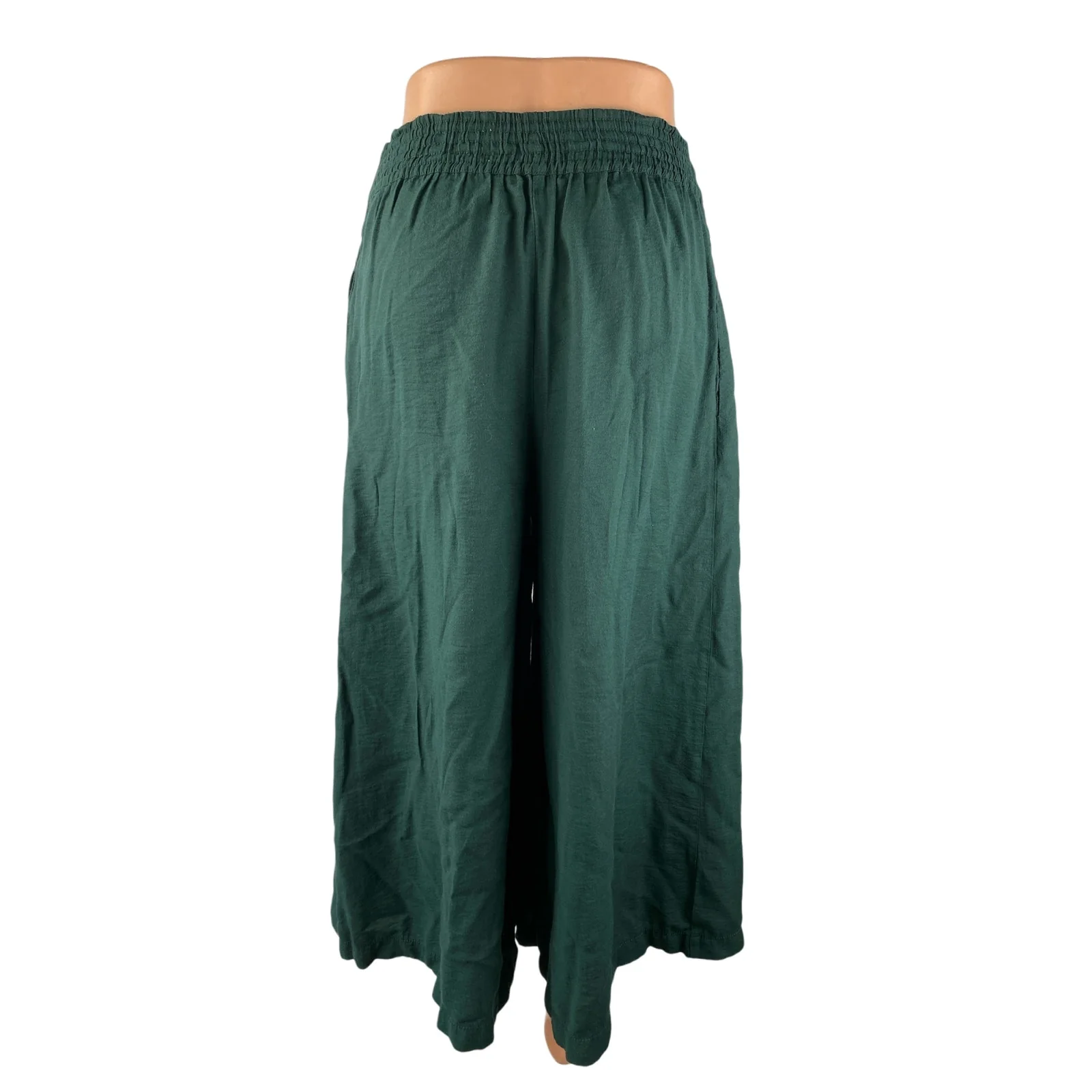 Anthropologie Ett Twa Women's Green High Rise Wide Leg Trousers Pants Size XS - Image 2