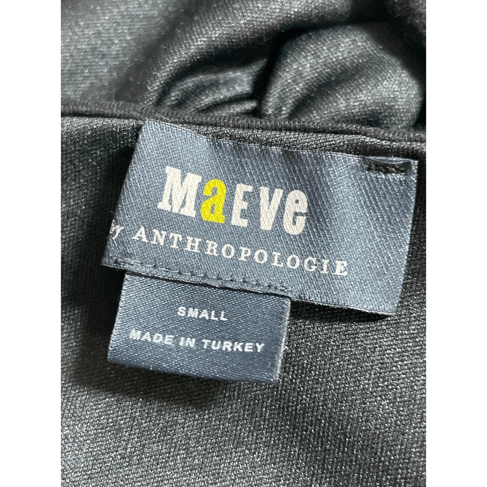 Anthropologie Maeve Black Sleeveless V Neck Ruched Corset Bustier Crop Top Sz S - Image 5