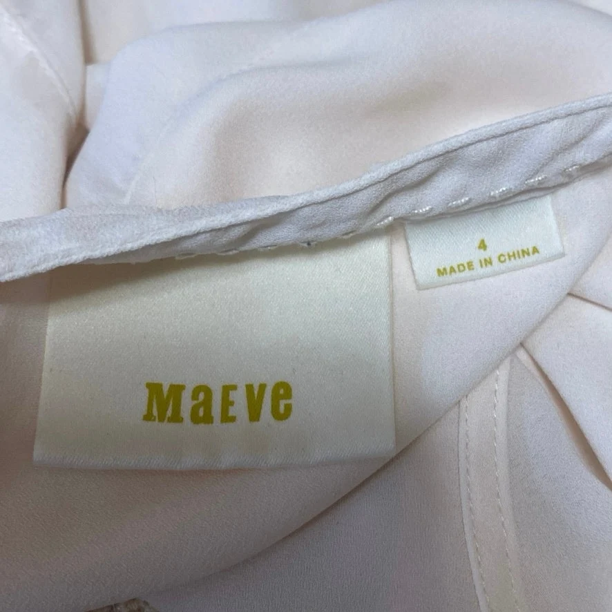 Anthropologie Maeve Marguerite Cream White Eyelet Sleeveless Tank Blouse Top 4 - Image 3