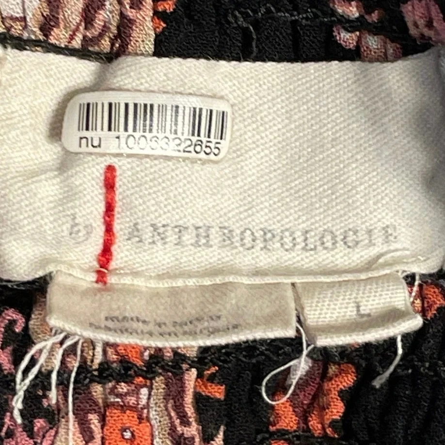 Anthropologie Myla Ruffled Boho High Waist Paisley Tiered A Line Mini Skirt Sz L - Image 4