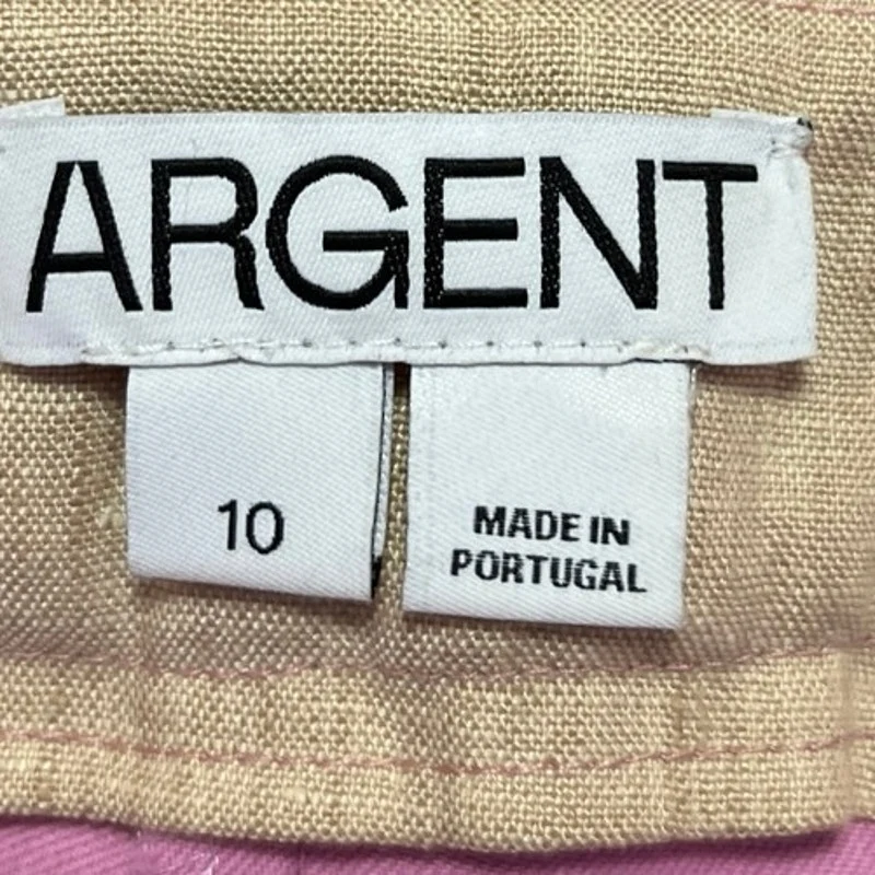 Argent Pink High Rise Flat Front Relaxed Straight Trouser Casual Pants Size 10 - Image 5