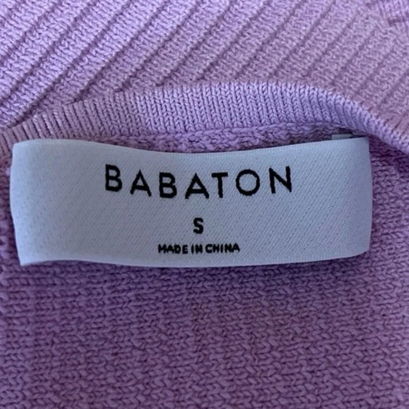 Aritzia Babaton Pink Ribbed Knit One Shoulder Sleeveless Crop Tank Top Size S - Image 3