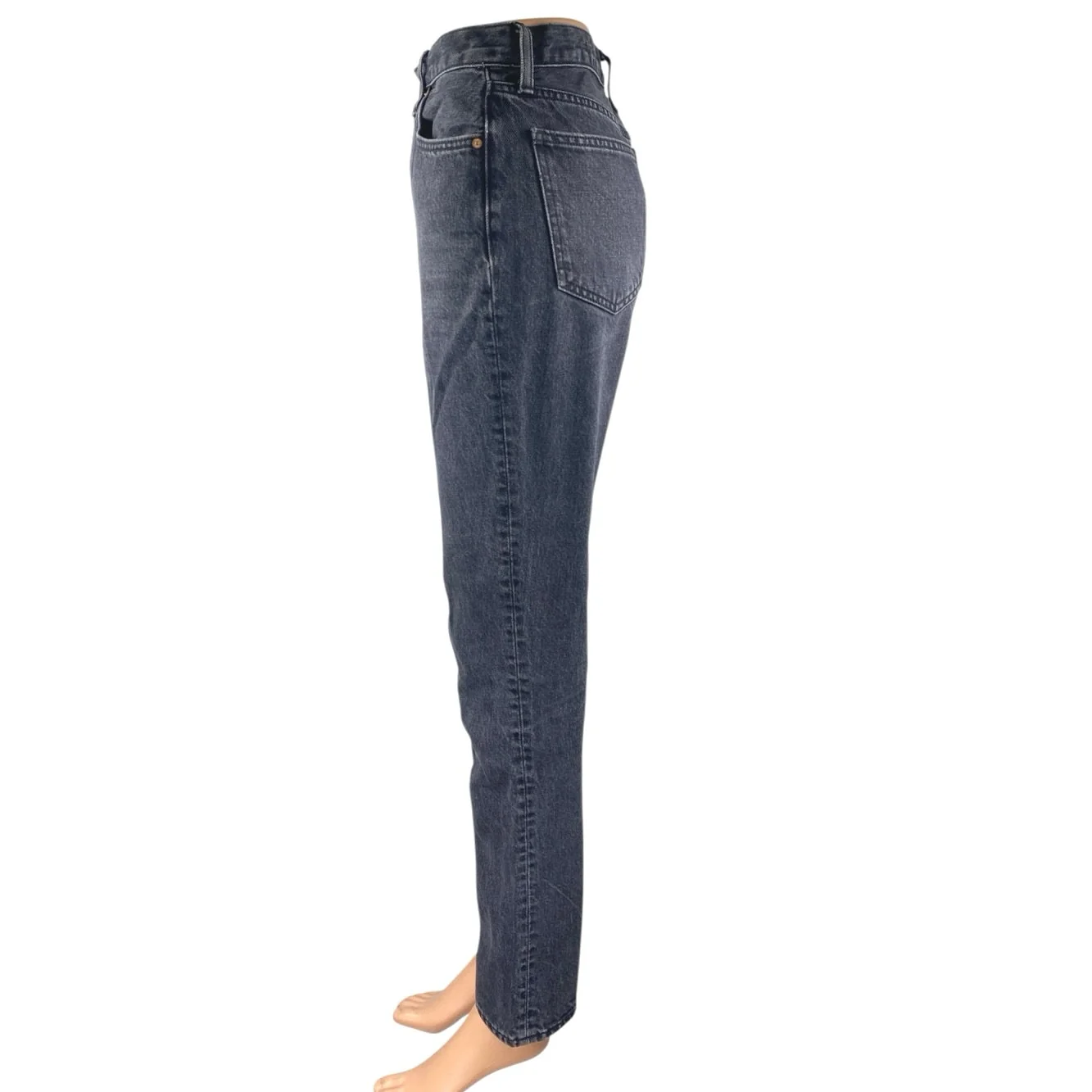 Aritzia Denim Forum The Nina Super High Waisted Cigarette Black Denim Jeans 25 - Image 2