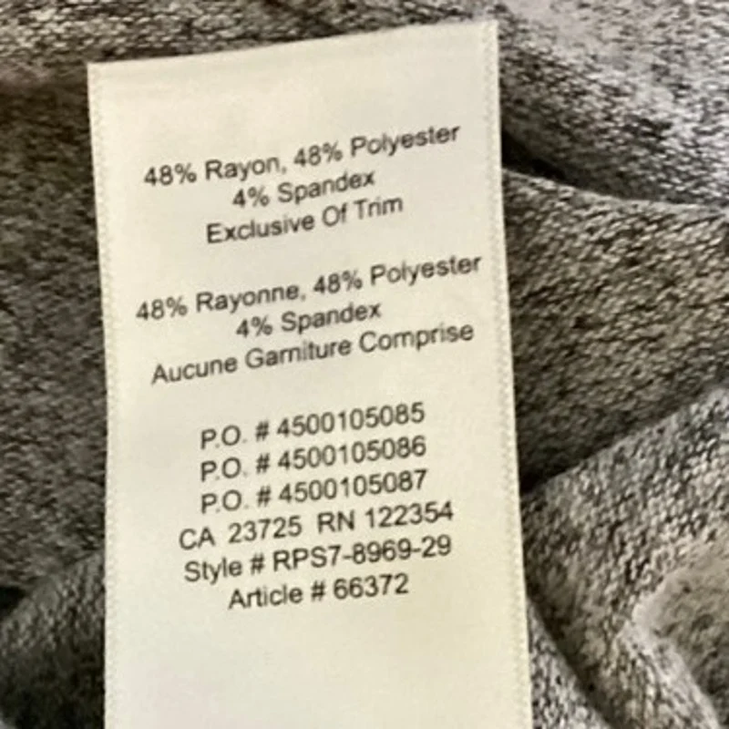 Aritzia Wilfred Gray Knit Crew Short Sleeve Pull On Mini Shift T-shirt Dress XS - Image 5