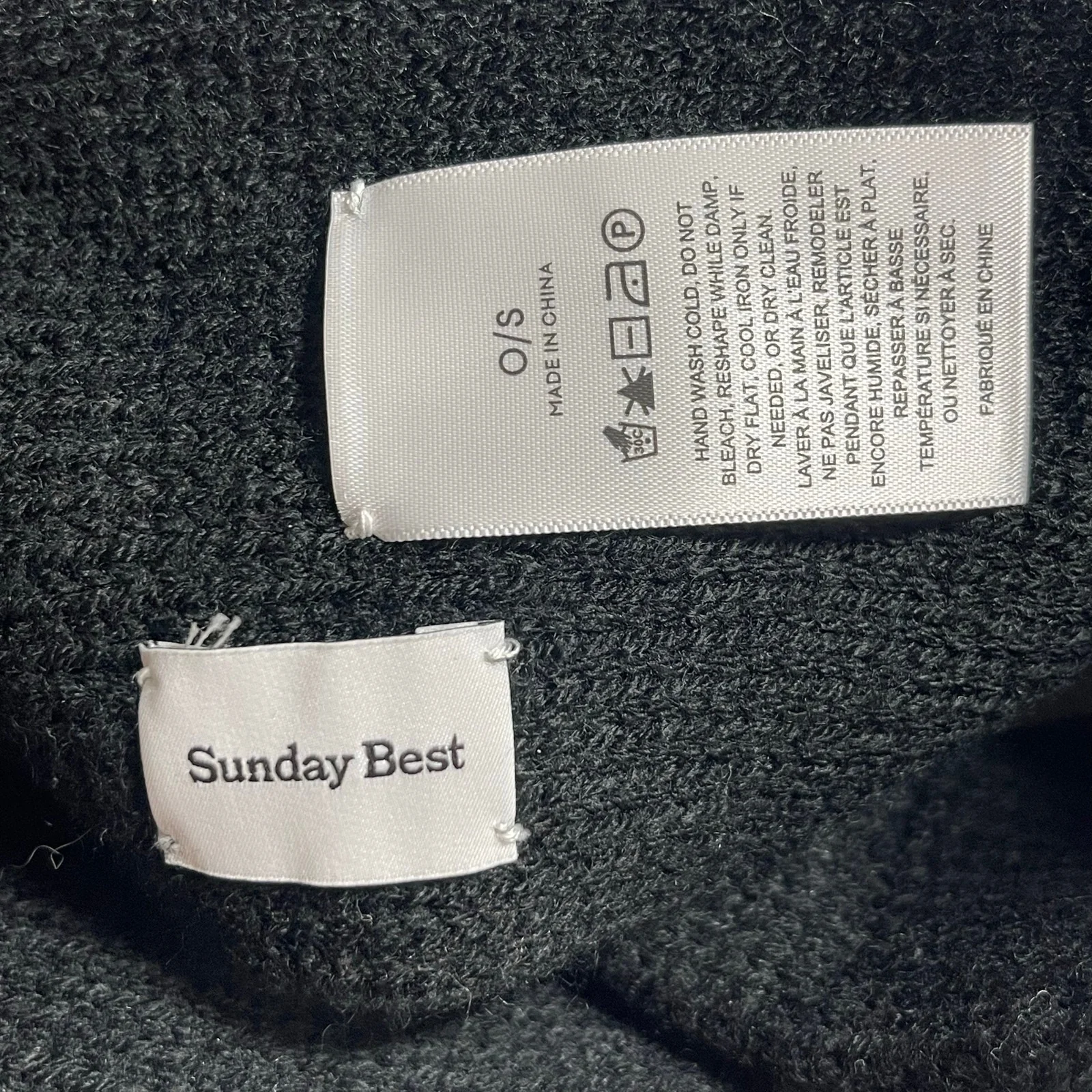Aritzia Sunday Best Womens Black Waffle Knit Gym Athletic Activewear Headband OS - Image 6