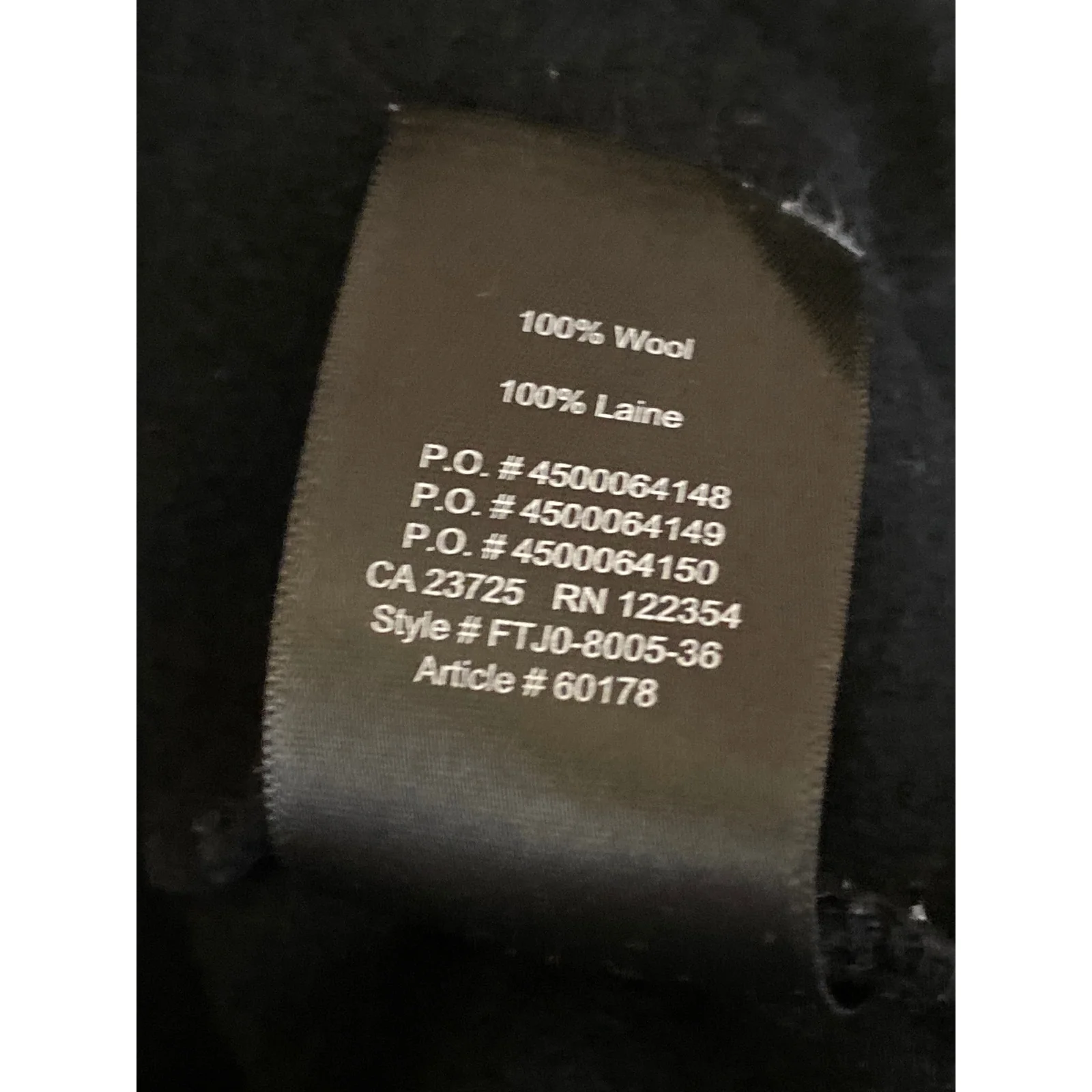 Aritzia The Group Babaton Black 100% Wool Long Sleeve Mini Blouson Dress Size M - Image 6