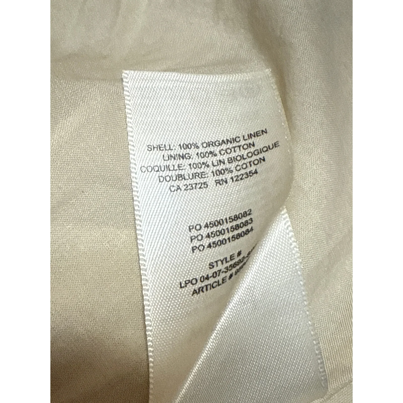 Aritzia Wilfred Beige 100% Linen High Waisted A Line Pleated Mini Skirt Size 2 - Image 5