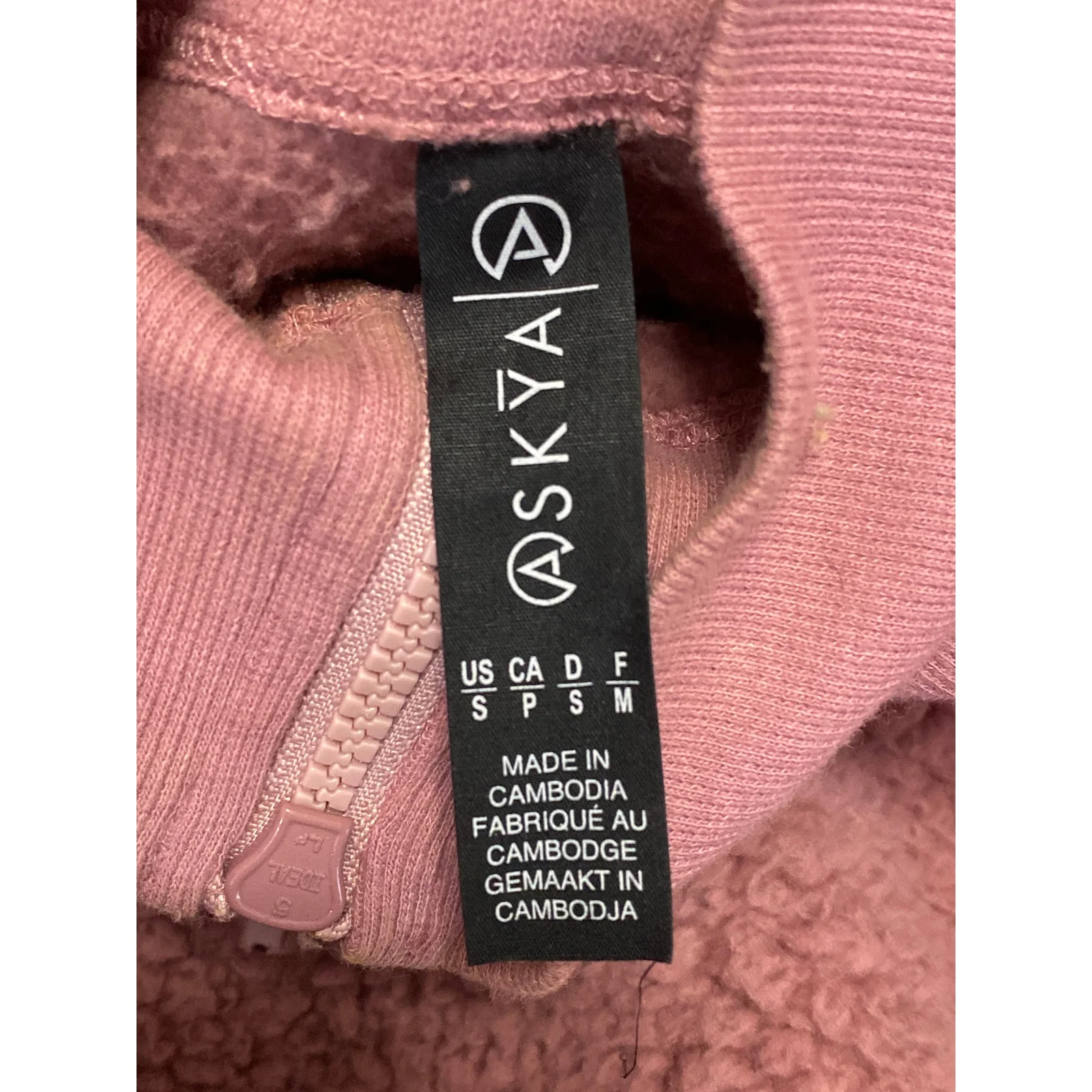 Askya Women's Pink Sherpa Fleece Faux Fur Long Sleeve Sweater Sweatshirt Top S - Image 5