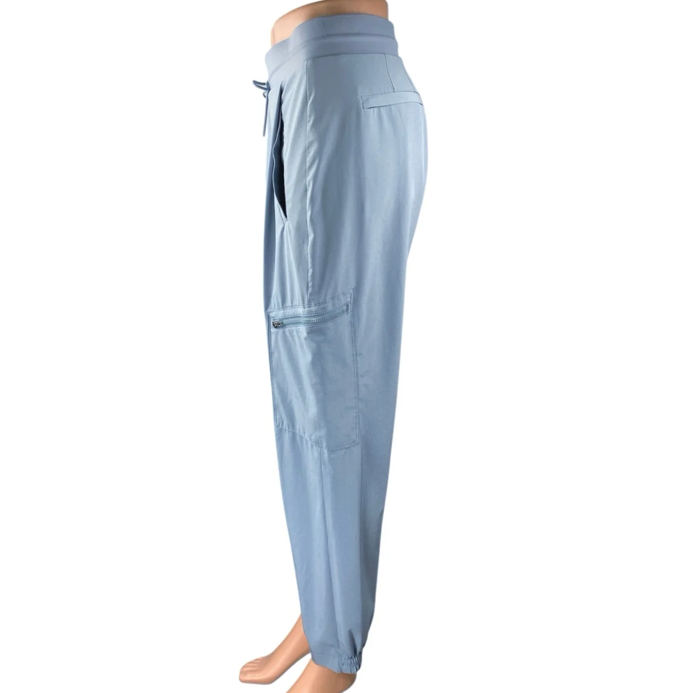 Athleta Men's Blue High Rise Carrot Tapered Yoga Jogger Sweat Pants Size 12 - Image 2