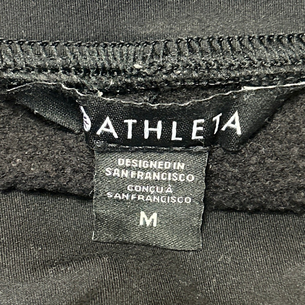 Athleta Women's Black Wide Leg Elastic Waist Activewear Trousers Sweatpants Sz M - Image 4