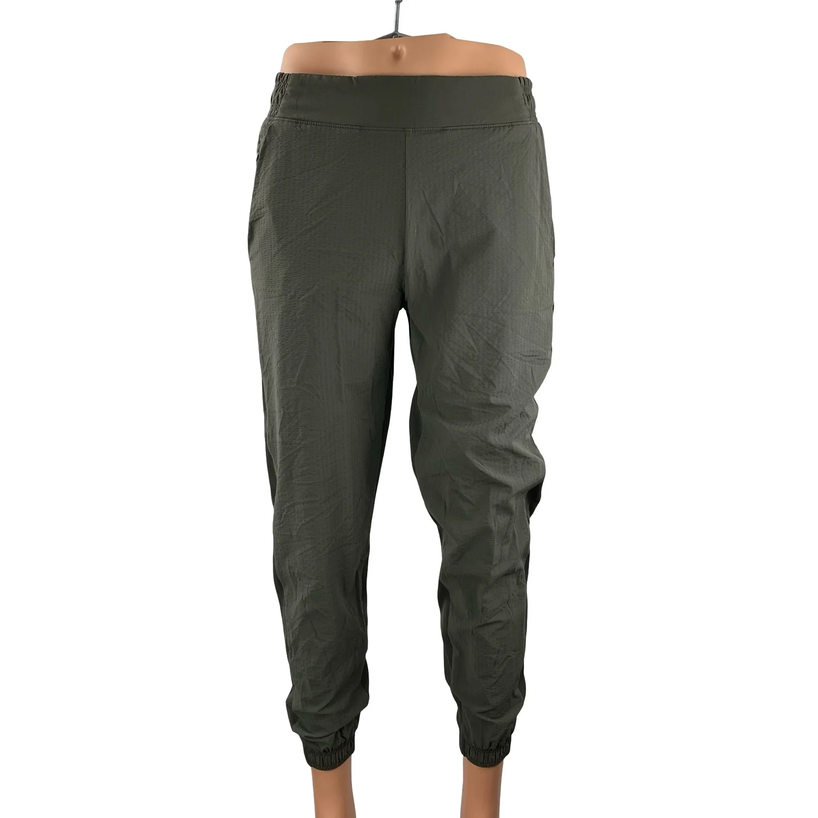 Athleta Women's Green High Rise Yoga Athletic Activewear Trousers Jogger Pants 8