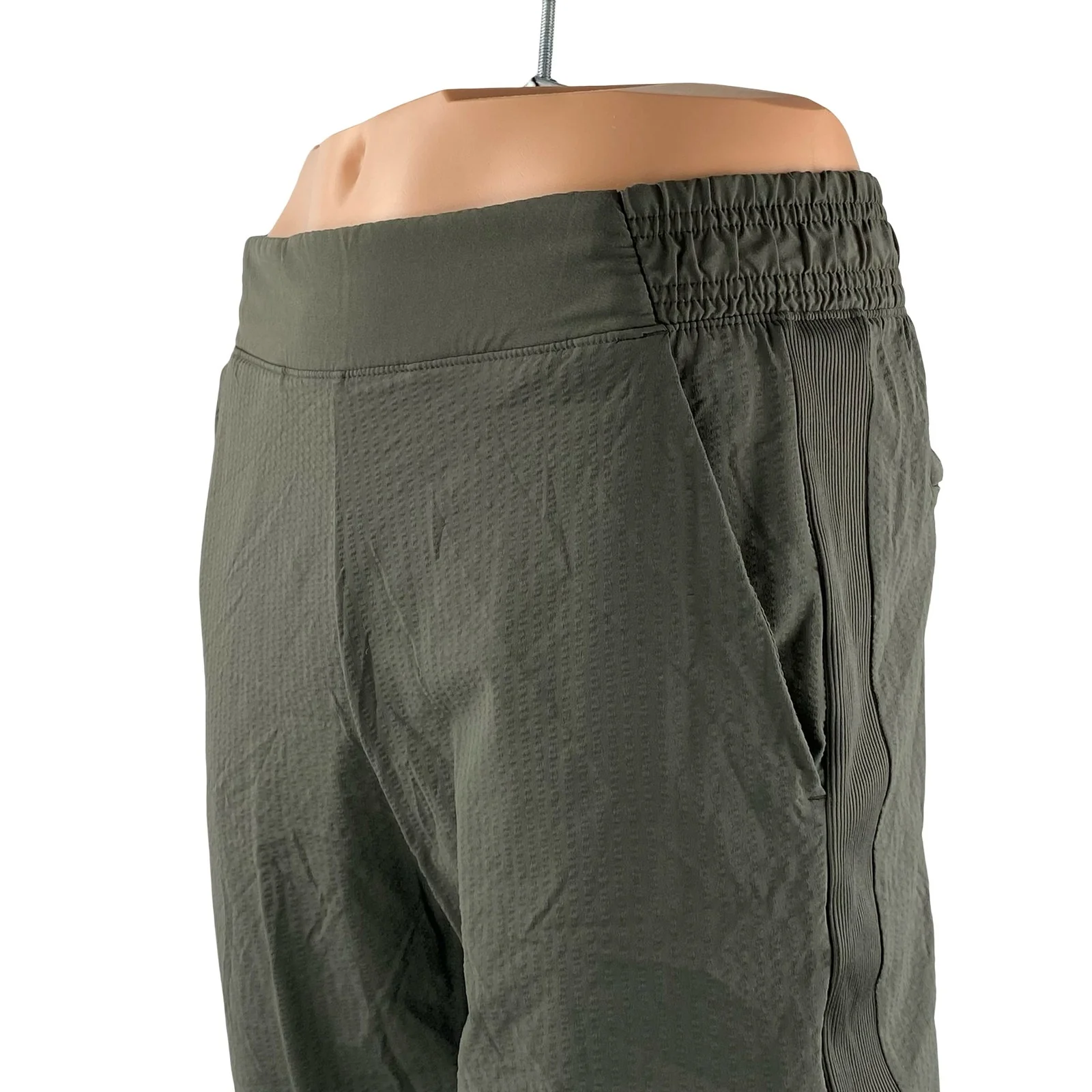 Athleta Women's Green High Rise Yoga Athletic Activewear Trousers Jogger Pants 8 - Image 2