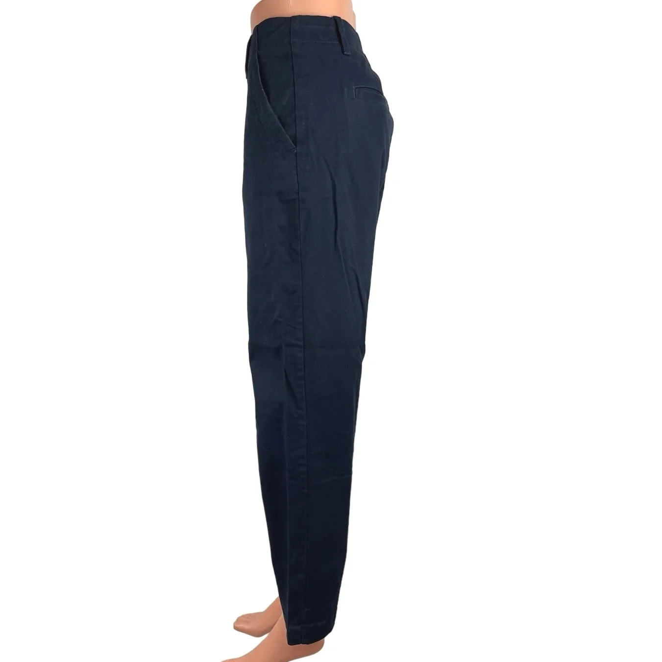 Banana Republic Navy High Rise Slim Fit Cropped Straight Leg Chino Pant Size 8 - Image 2