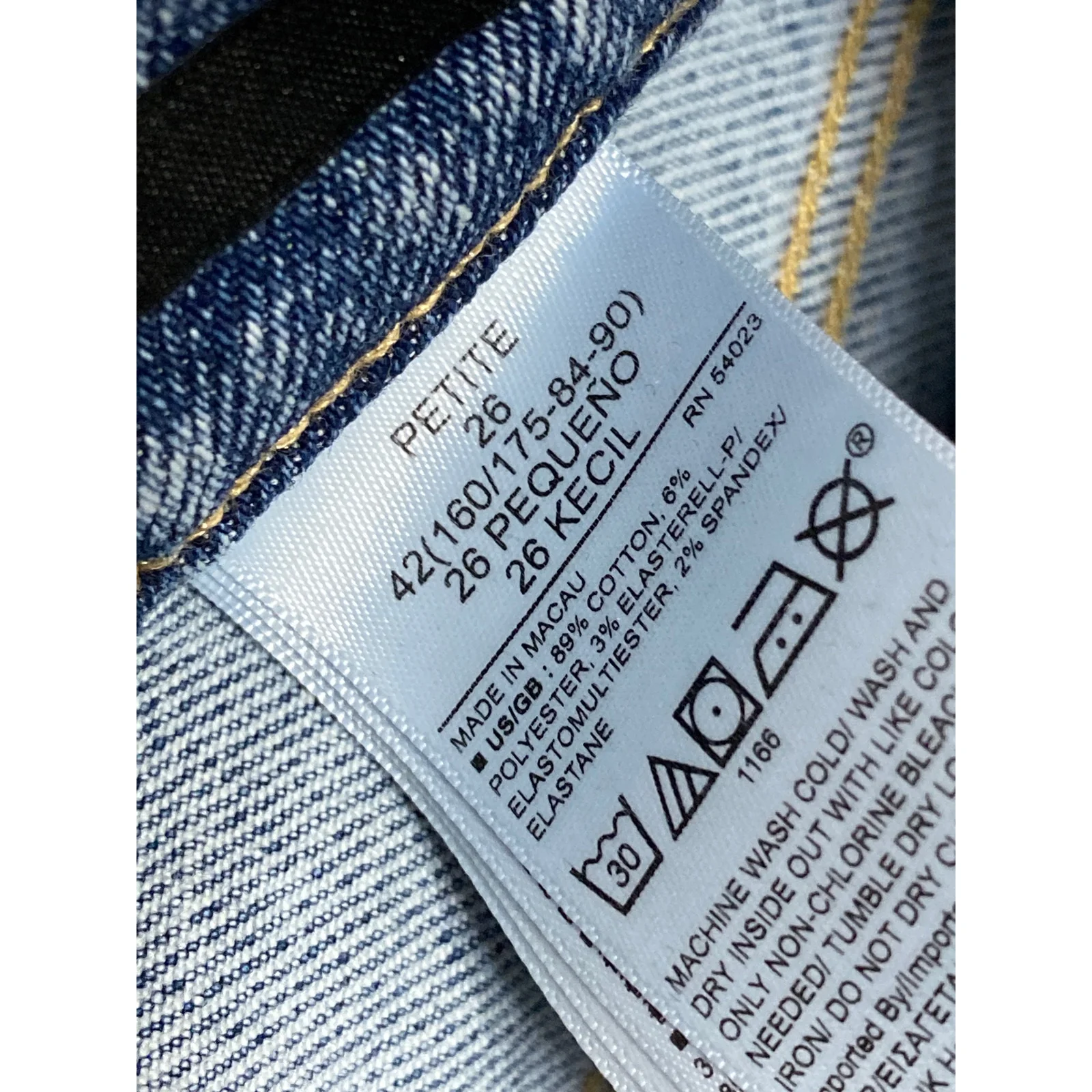 Banana Republic Blue High Waisted Distressed Frayed Skinny Denim Jeans Pants 26 - Image 6