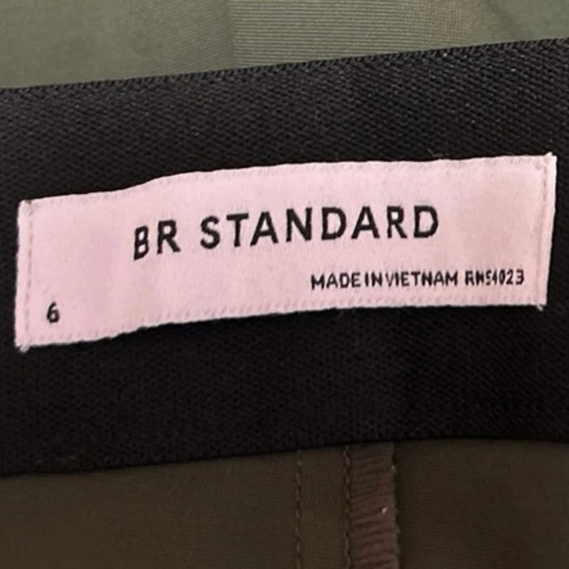 Banana Republic BR Standard Women Green Slim Tapered Trouser Dress Pants Size 6 - Image 4