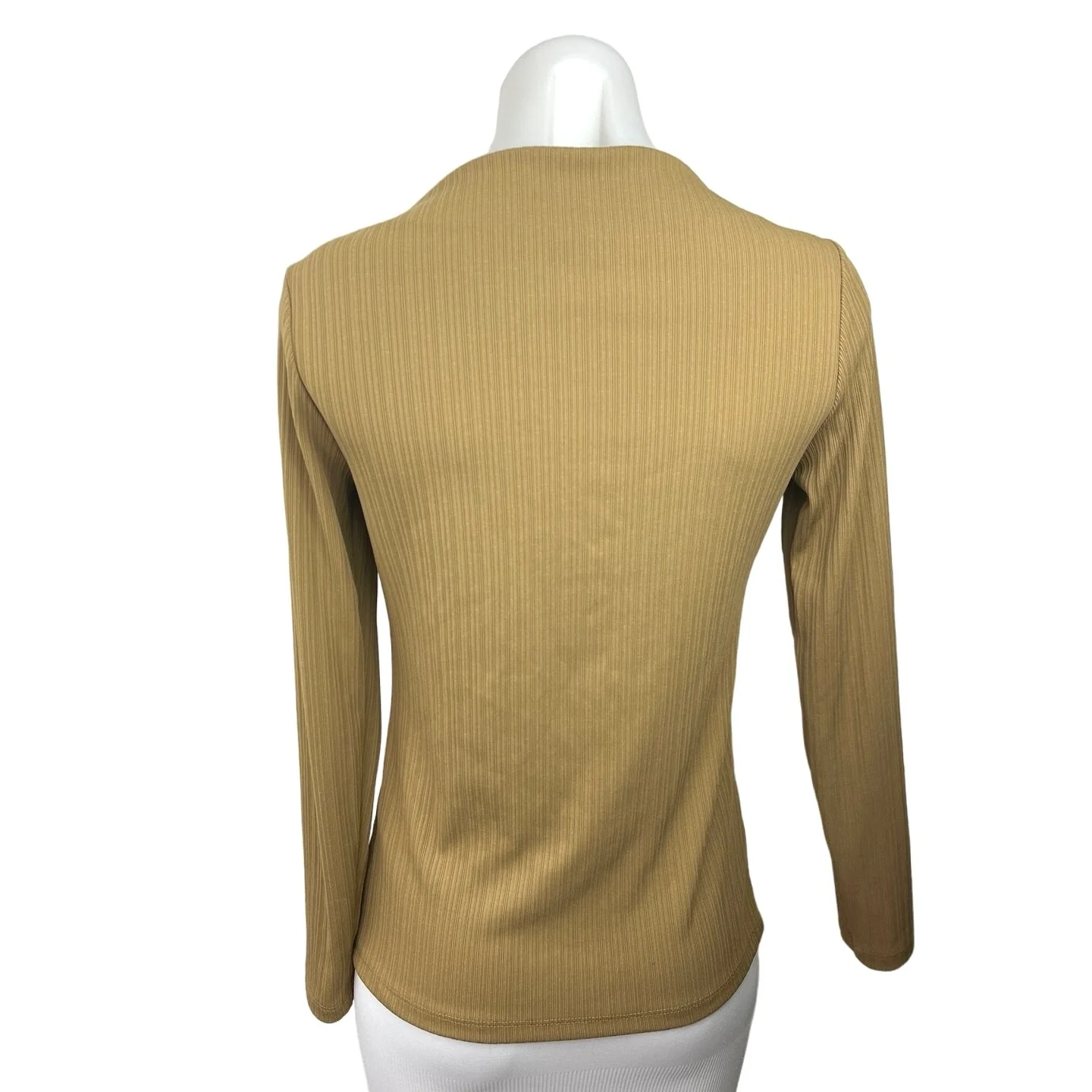 Banana Republic Brown Boat neck Long Sleeve Career Office Pullover Blouse Top S - Image 2