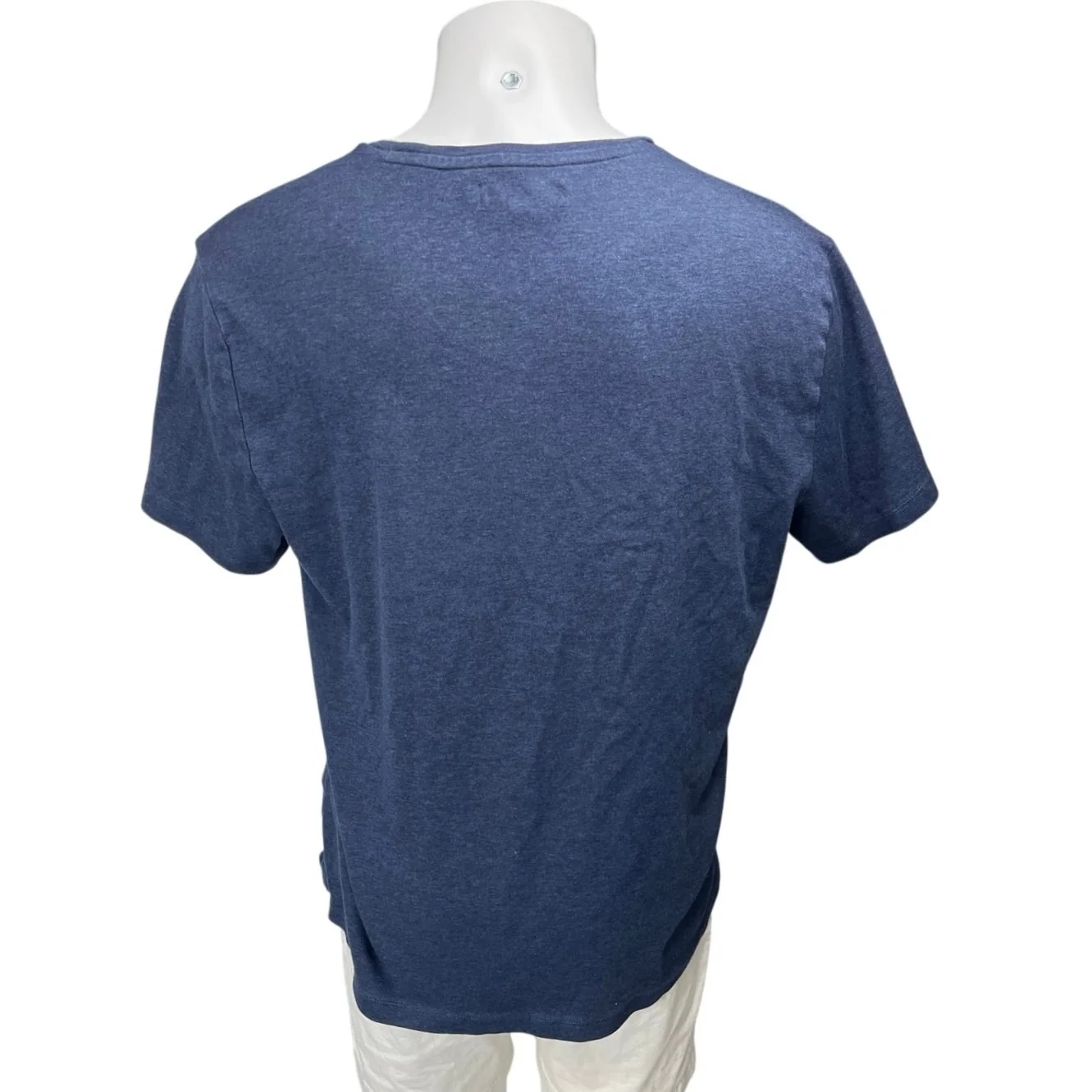 Banana Republic Luxury Touch Men's Blue Short Sleeve Performance T-Shirt Top L - Image 2