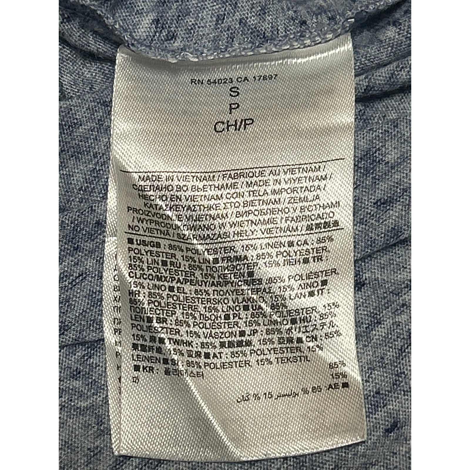 Banana Republic Men's Blue Heather Short Sleeve Crew Neck T Shirt Tee Top Size S - Image 4