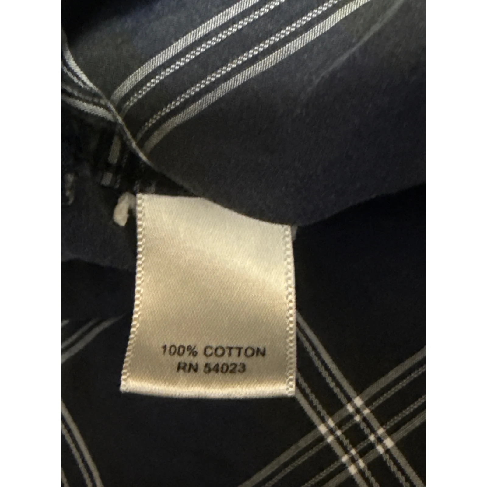 Banana Republic Men's Blue Plaid Classic Fit Long Sleeve Button Up Shirt Top L - Image 5