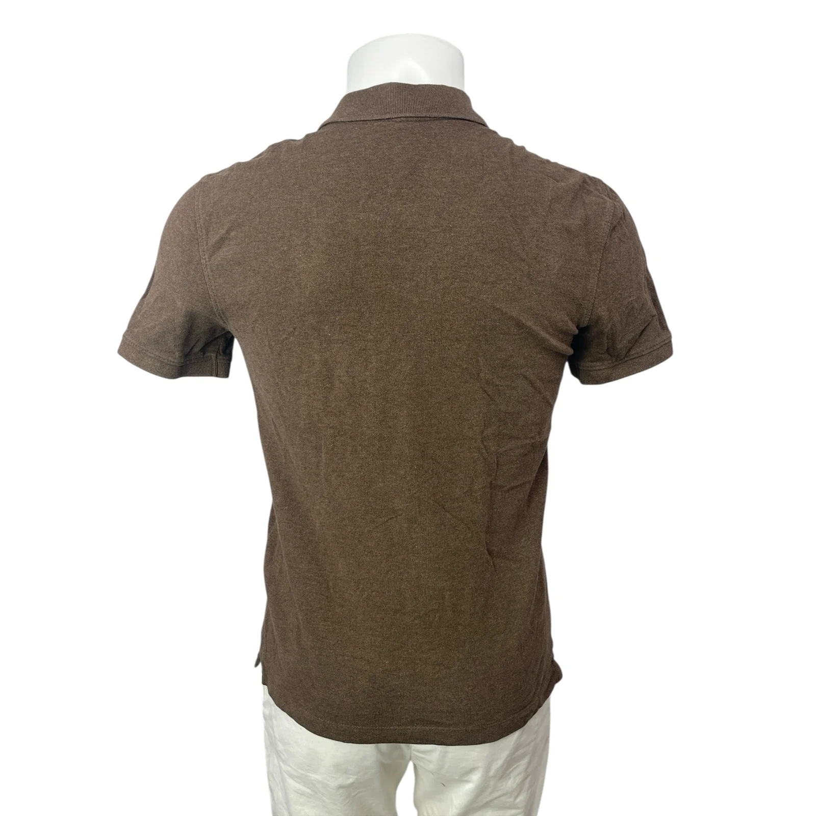 Banana Republic Pique Men's Brown Collared Short Sleeve Knit Polo Shirt Top Sz S - Image 2