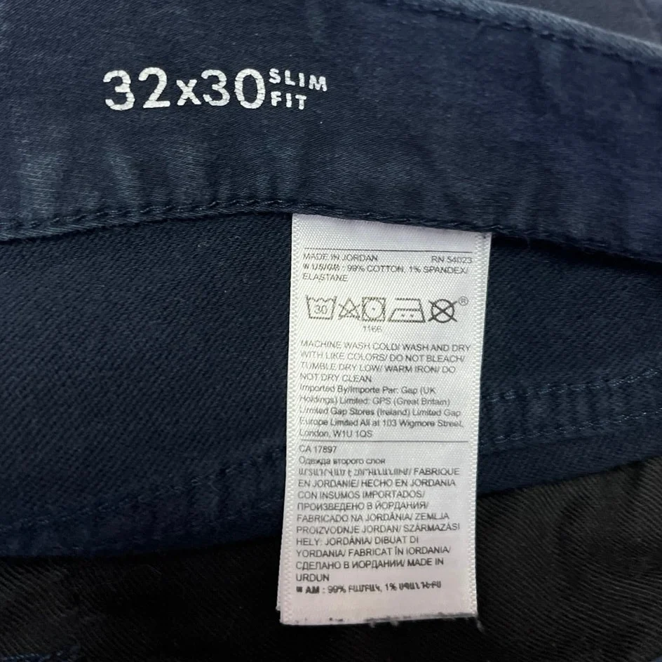 Banana Republic Traveler Blue Slim Fit Straight Stretch Denim Jeans Sz 32x30 - Image 5