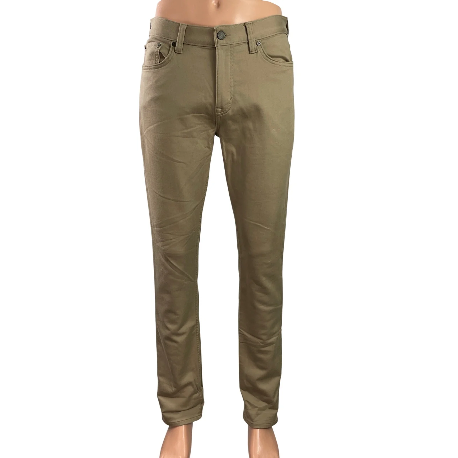 Banana Republic Traveler Mens Brown Slim Straight Skinny Trousers Pants Sz 30x32