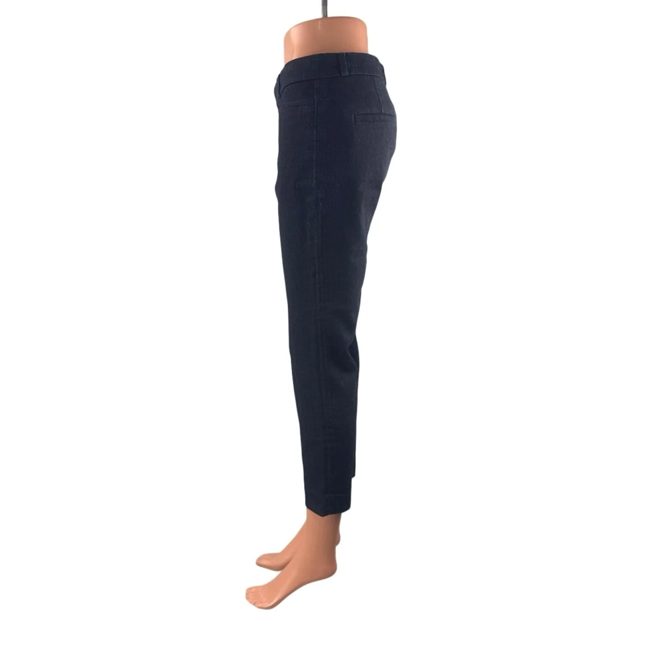 Banana Republic Women's Black Mid Rise Sloan Skinny Tapered Denim Jeans Pants 4 - Image 2