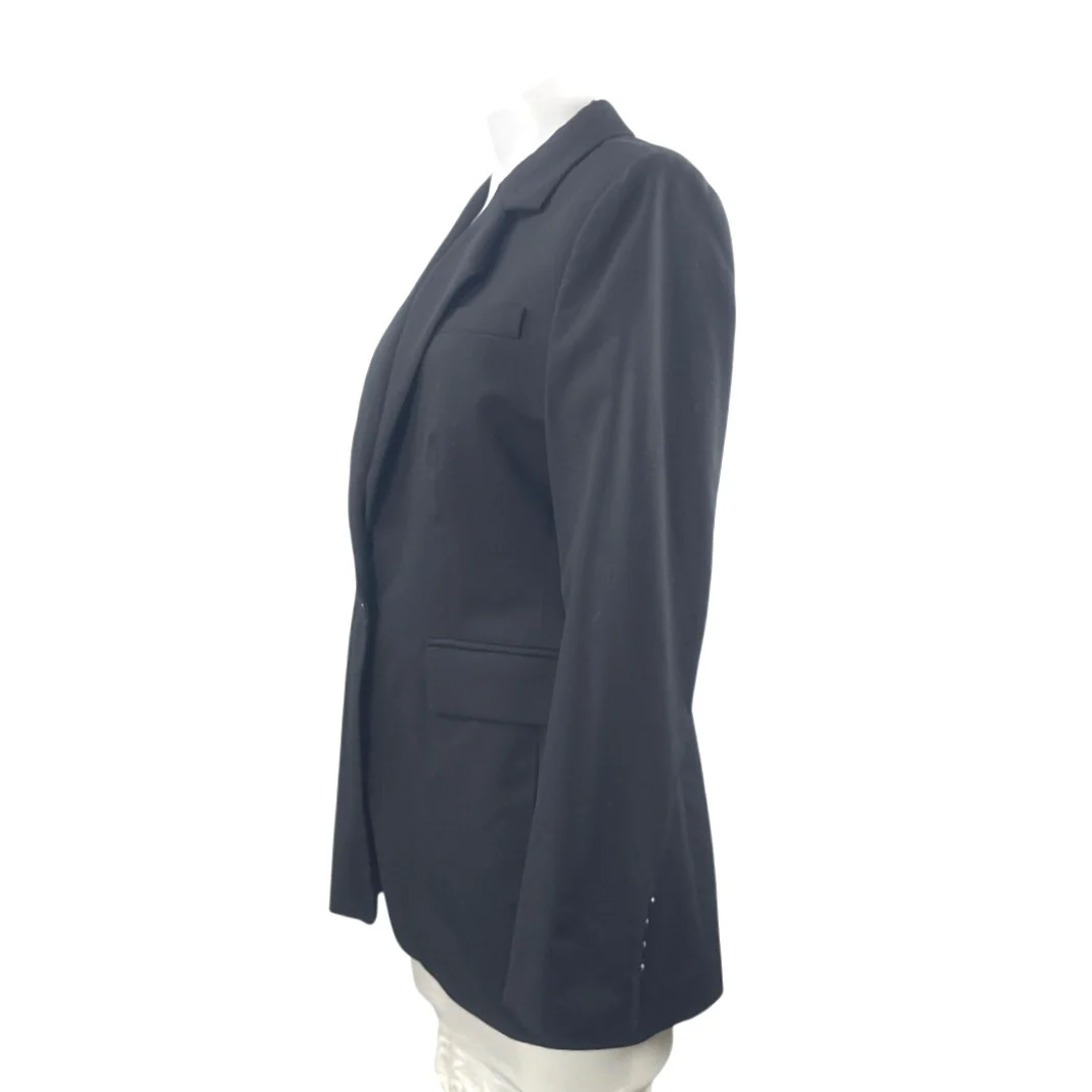 Banana Republic Women's Black Wool Long Sleeve Notch Lapel Blazer Coat Jacket 6 - Image 2