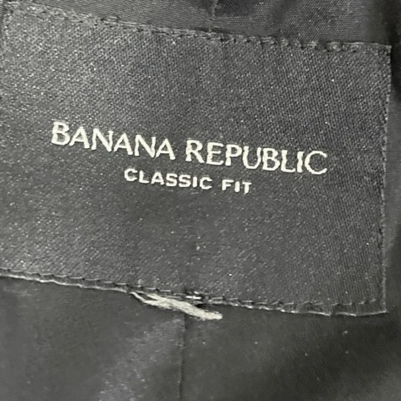 Banana Republic Women's Black Wool One Button Notch Collar Blazer Coat Jacket 10 - Image 3