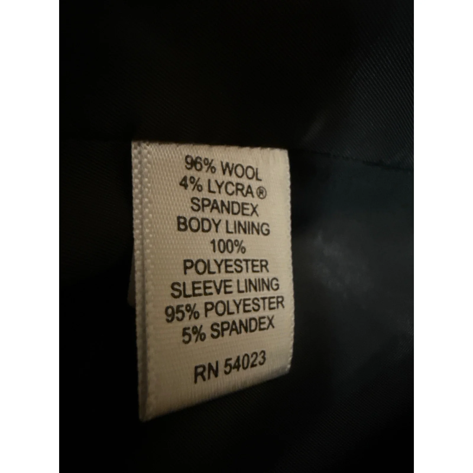 Banana Republic Women's Black Wool Stretch Long Sleeve Blazer Coat Jacket 14 - Image 4