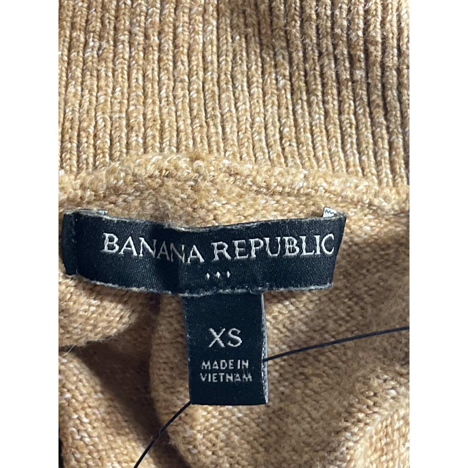 Banana Republic Women's Tan Brown Turtle Neck Long Sleeve Sweater Top Size XS - Image 5