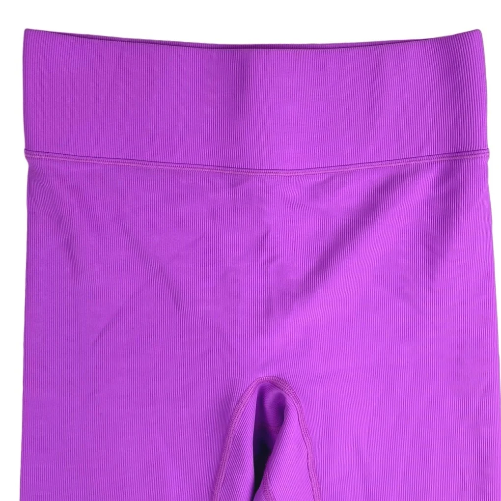 Bandier x All Access Purple Active Yoga Racerback Sports Bra & Leggings Set Sz S - Image 4