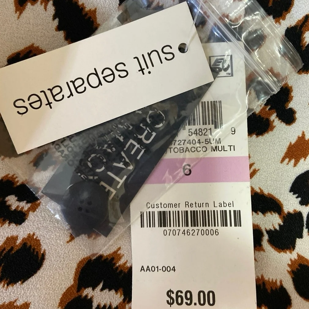 Bar III NWT Multicolor Leopard-Print High Waist Tie Belt Cuffed Hem Shorts Sz 6 - Image 6