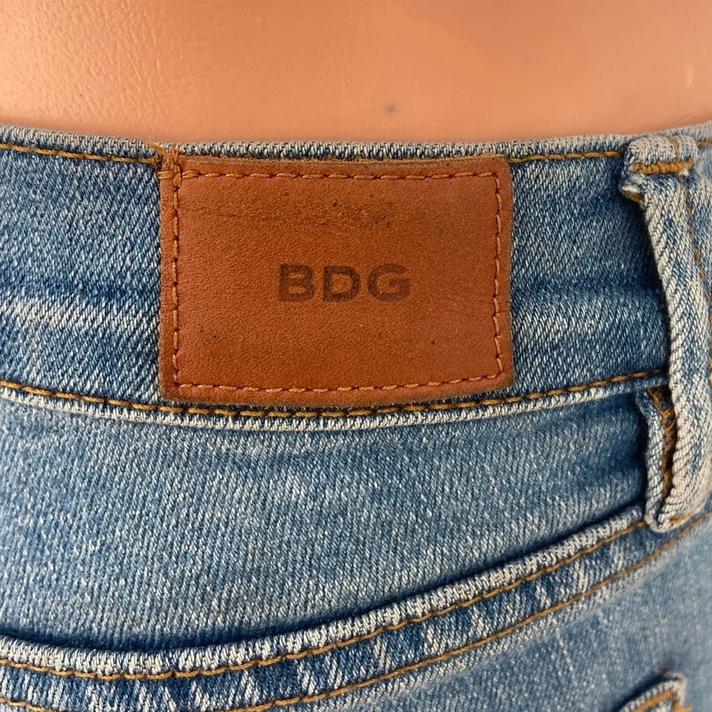 BDG Urban Outfitters Blue Twig Mid Rise Ankle Skinny Medium Wash Denim Jeans 26 - Image 4
